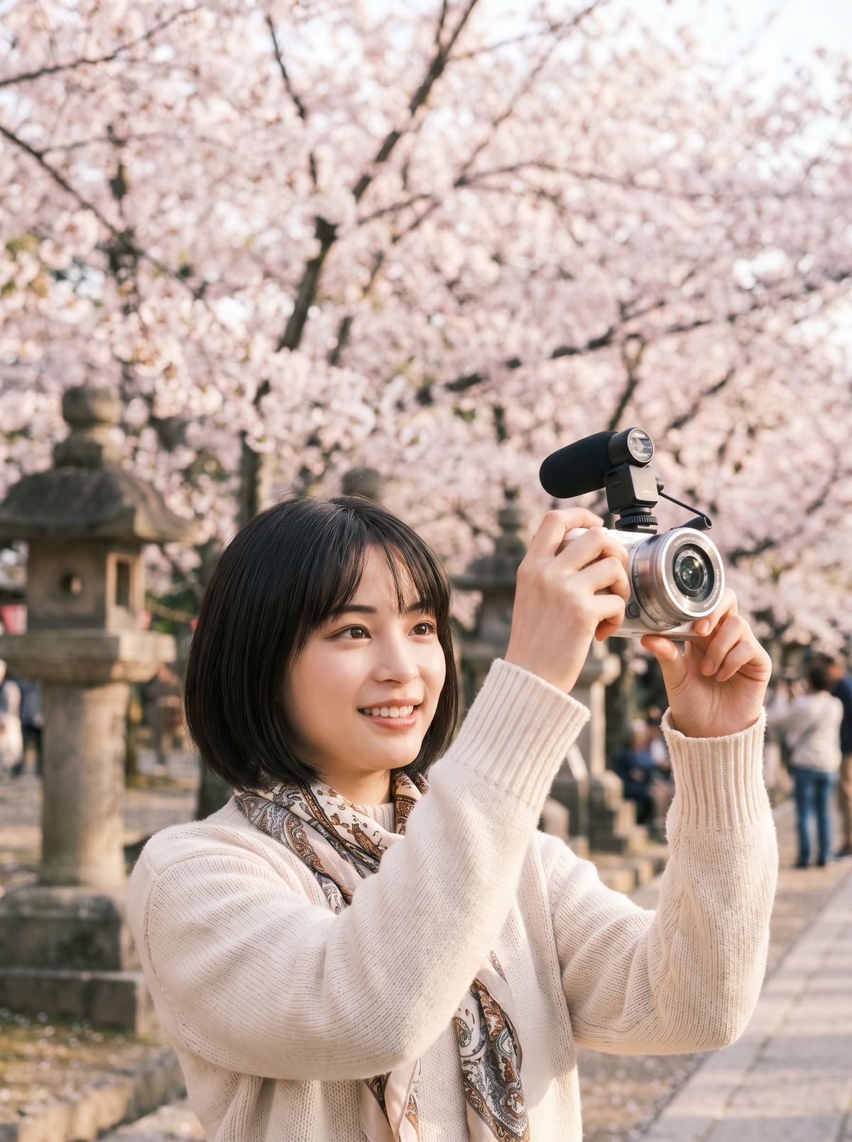 高清视频樱花季旅行视频